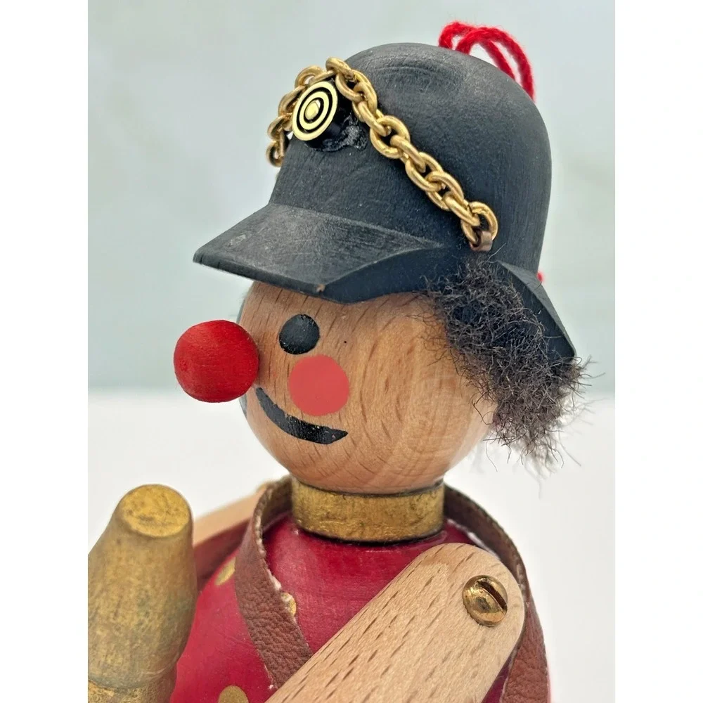 Vintage Steinbach Wood Ornament Cannon Soldier Artilleryman Germany Folk Art